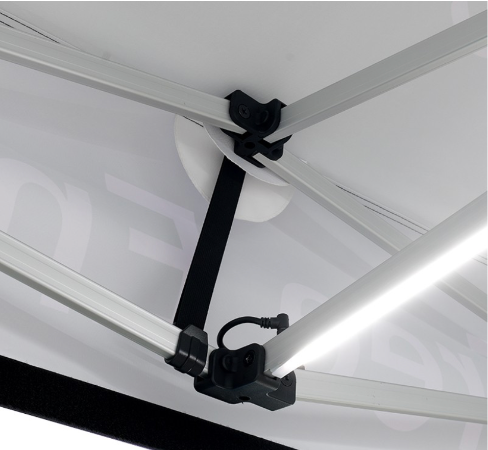 15' Lighted Custom Event Canopy - with Free Wheeled Case