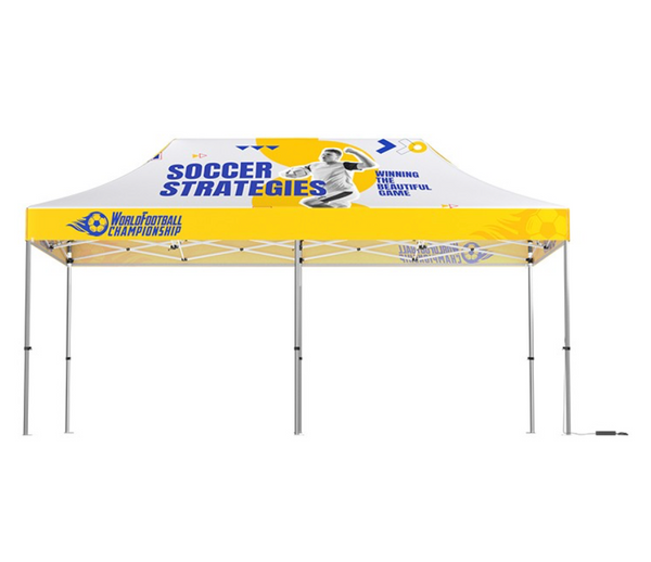 20' Lighted Custom Event Canopy - with Free Wheeled Case