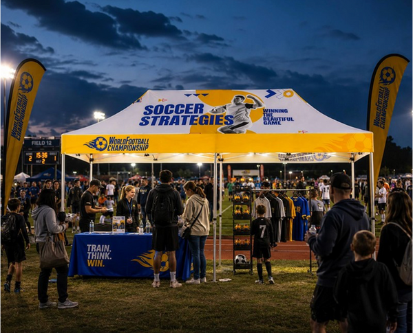20' Lighted Custom Event Canopy - with Free Wheeled Case