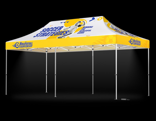 20' Lighted Custom Event Canopy - with Free Wheeled Case