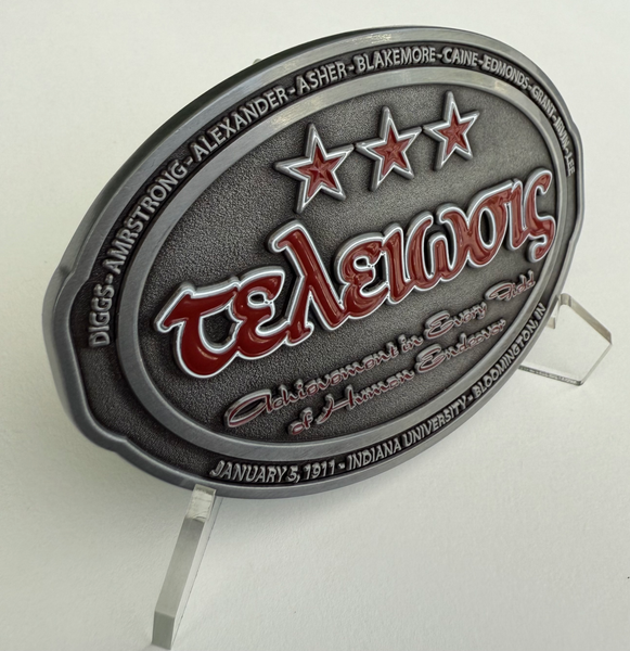 3.5" τελειωσις - Kappa Alpha Psi Belt Buckle (Only 100 Made) - iFoxx Customs
