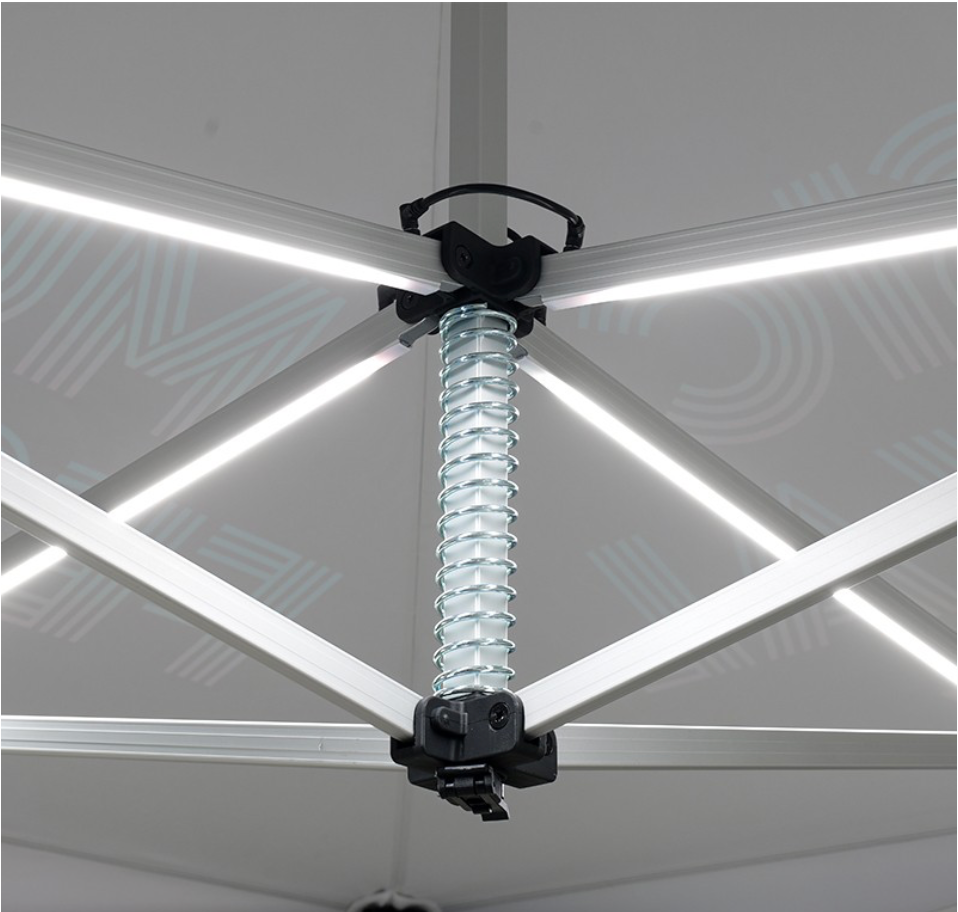 15' Lighted Custom Event Canopy - with Free Wheeled Case