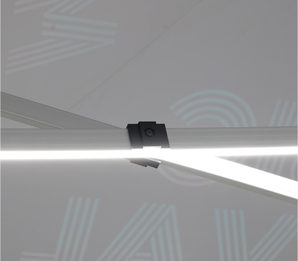 15' Lighted Custom Event Canopy - with Free Wheeled Case
