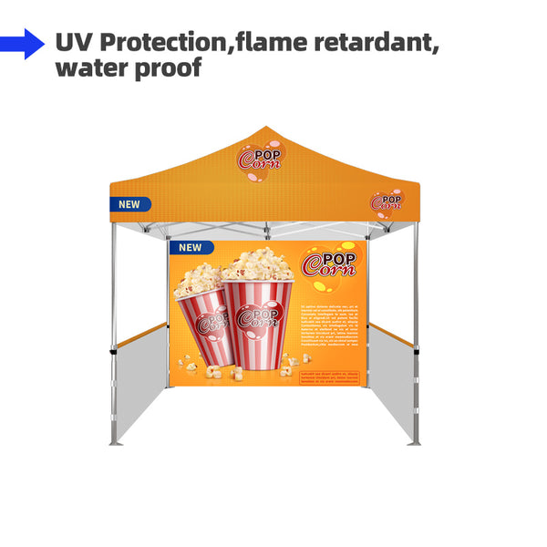 10' Custom Canopy - with Double-Sided Backwall, Double-Sided Half Sidewalls and Free Wheeled Case - iFoxx Customs