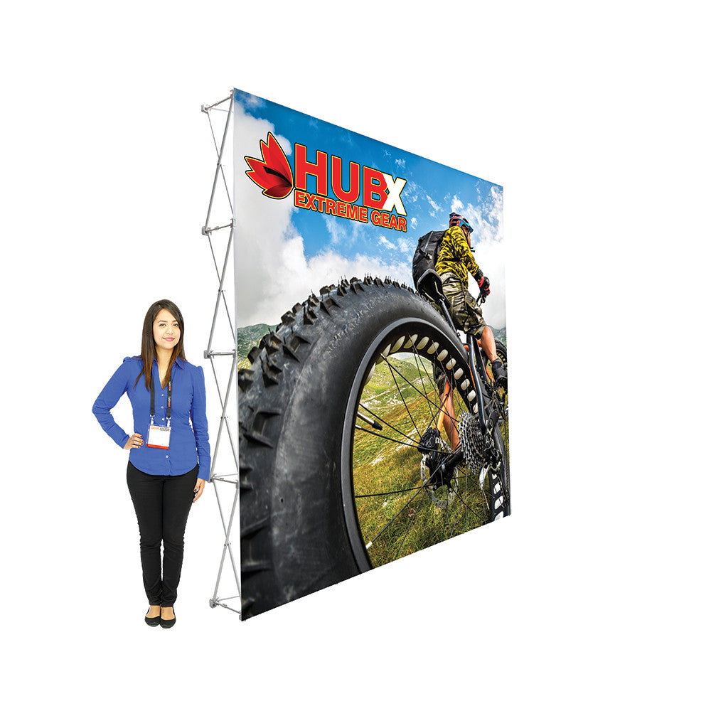 10'X10' Foxx Fabric Pop Up Display Straight Graphic Package (No Endcaps)