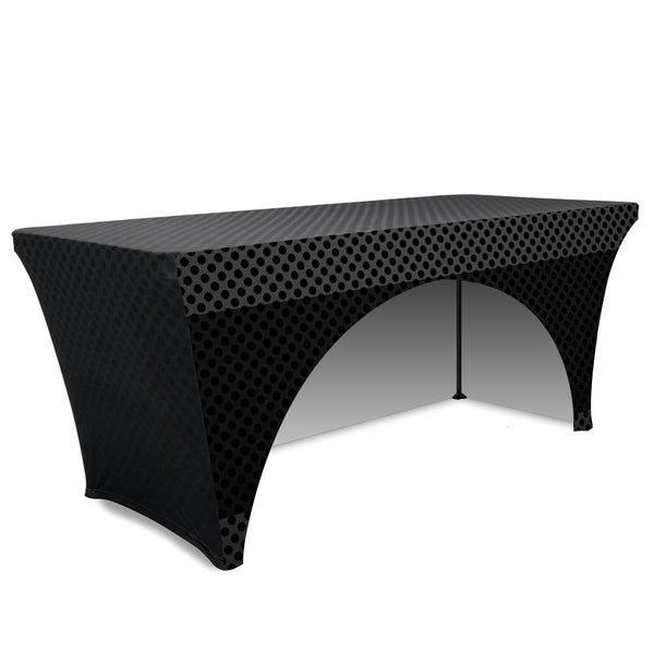 6' Stretch Table Throw (3 Sided), Table Cover, Ivy - ifoxx displays