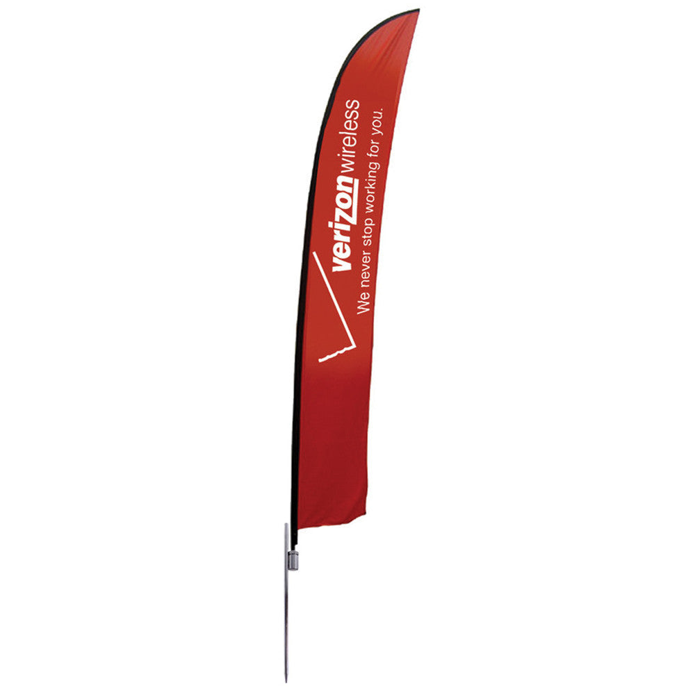 Small to Extra Large Feather Flag - Spike-Base Single-Sided Graphic Package