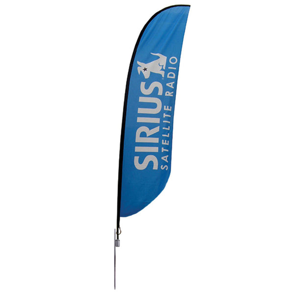 Small to Extra Large Feather Flag - Spike-Base Single-Sided Graphic Package, Flags, WSDisplays - ifoxx displays
