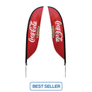 Small to Extra Large Feather Flag - Spike-Base Doulbe-Sided Graphic Package