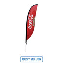 Small to Extra Large Feather Flag - Spike-Base Single-Sided Graphic Package