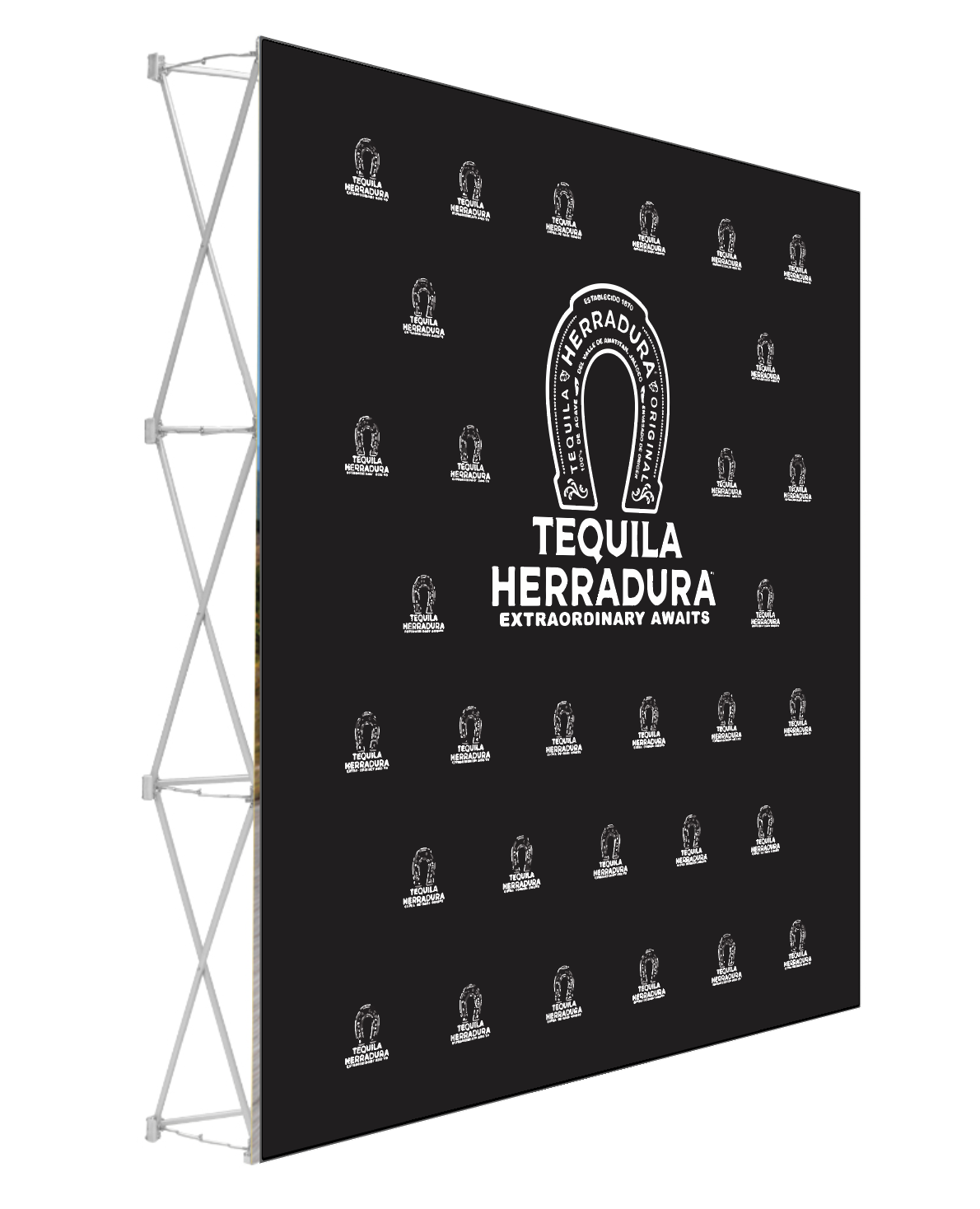 8ft x 8ft Step & Repeat Graphic Wall Display (No Endcaps)