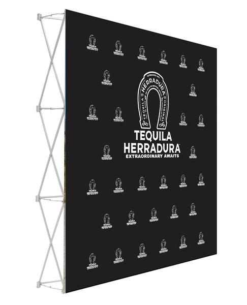 8ft x 8ft Step & Repeat Graphic Wall Display (No Endcaps) - iFoxx