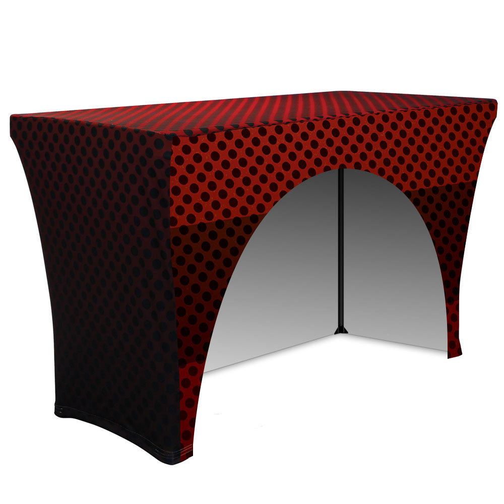 4' Stretch Table Throw (3 Sided - 30" Depth)