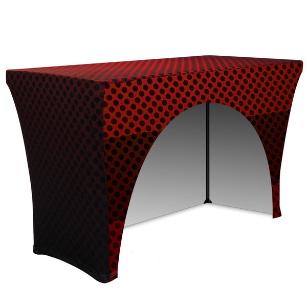 4' Stretch Table Throw (3 Sided - 30" Depth), Table Cover, Ivy - ifoxx displays