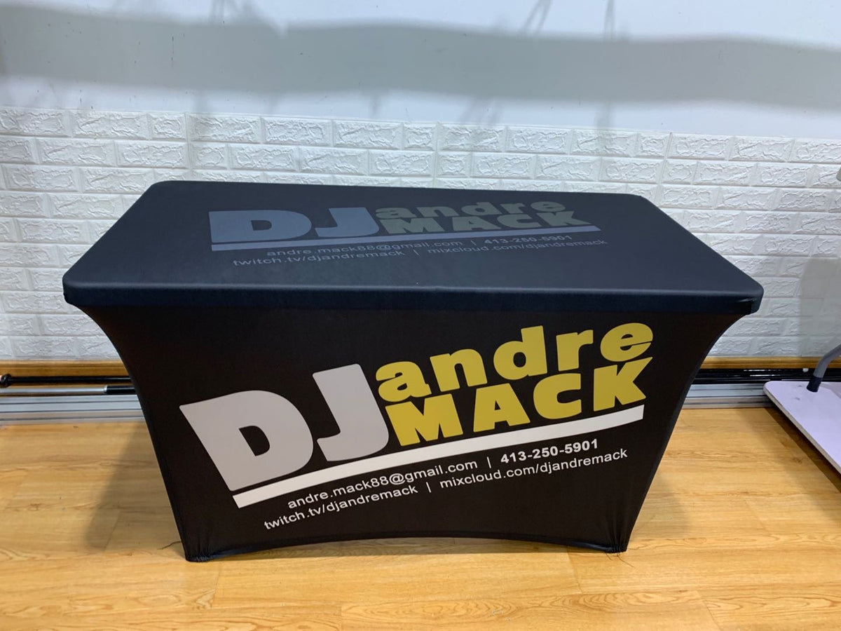 4' Stretch Table Throw (3 Sided - 30" Depth)