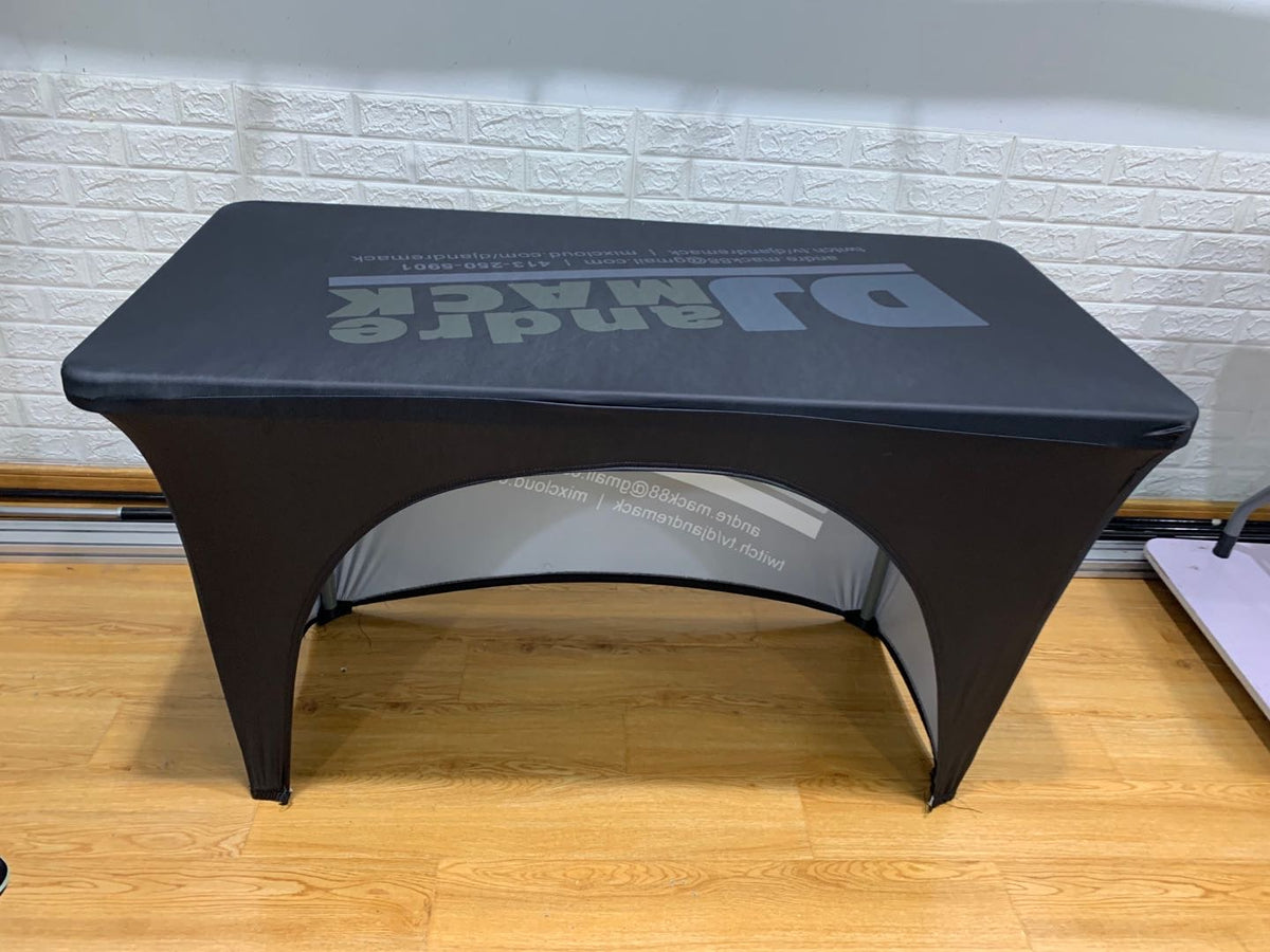 4' Stretch Table Throw (3 Sided - 30" Depth)